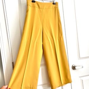 Mustard Cropped Pants